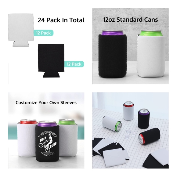 24 blank Can coolers & 32 Sheets - Picture 4 of 15